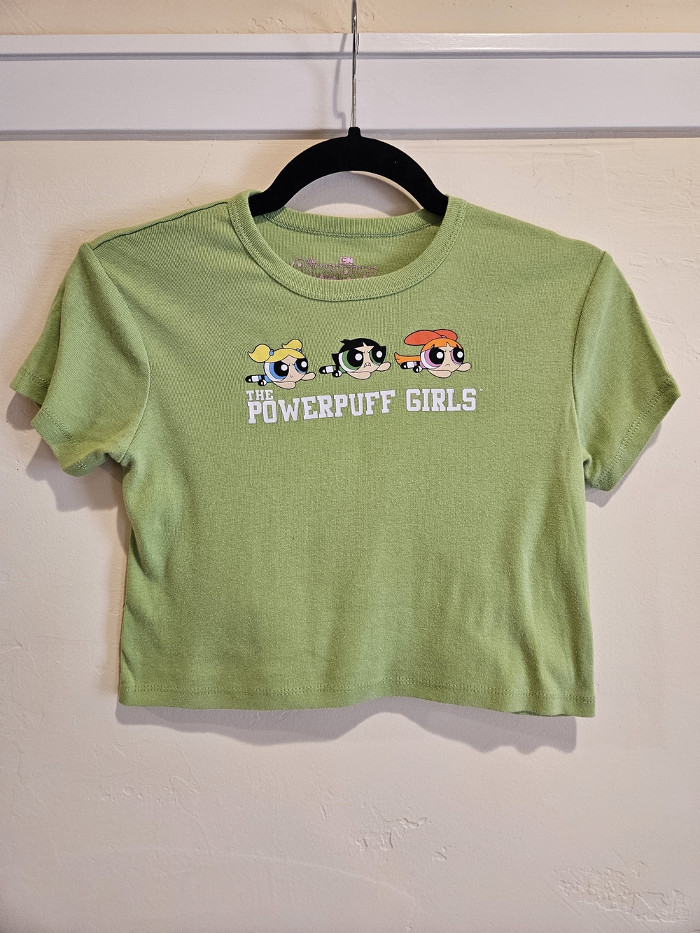 Cartoon Network Powerpuff Girls Light Green Crop Top